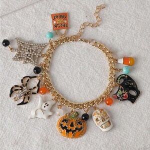 1pc Halloween Pumpkin, Ghost, Spider Combo Horror bracelet